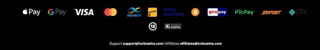 Métodos de pago de TurboWins